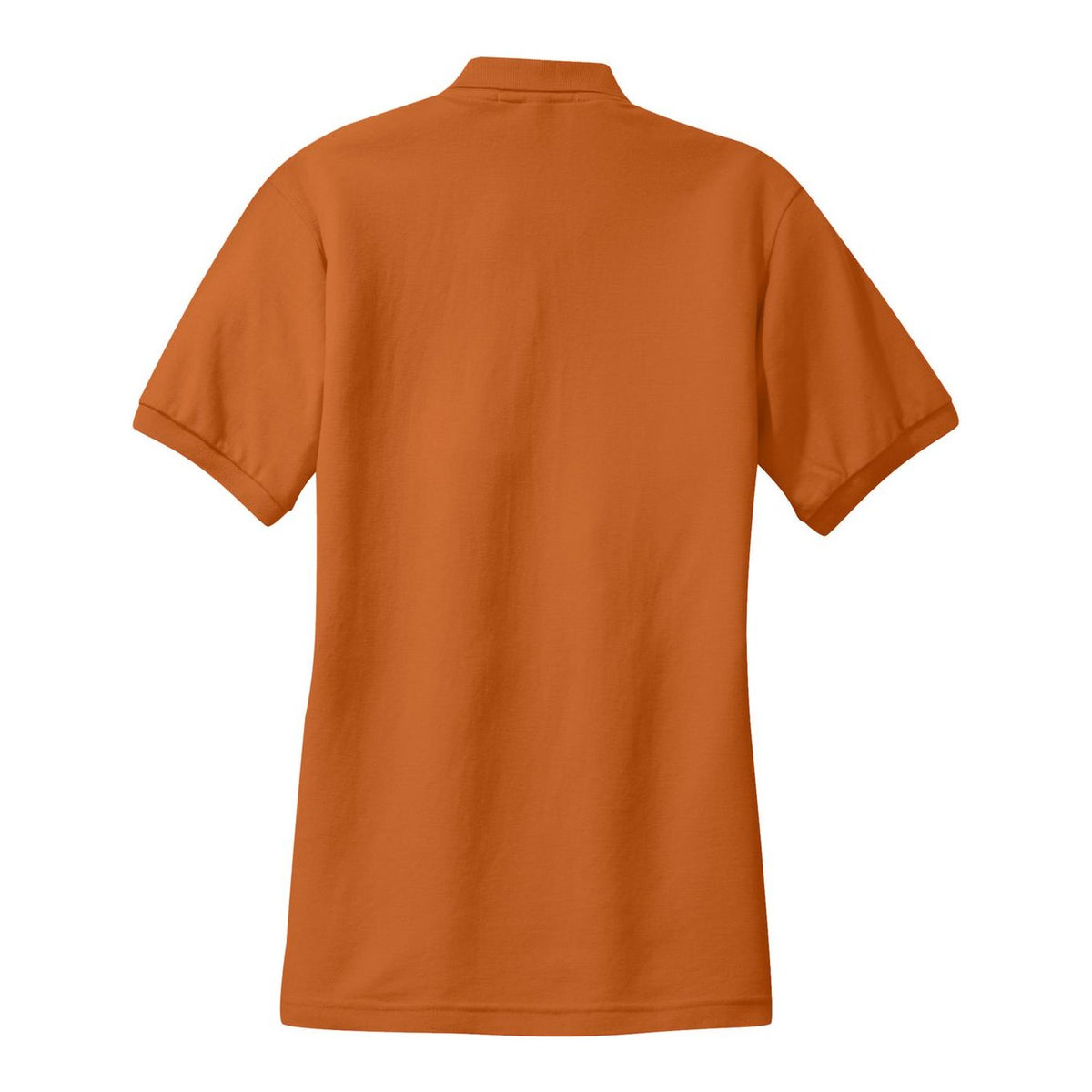 Women's Silk Touch Polo - Texas Orange (back)