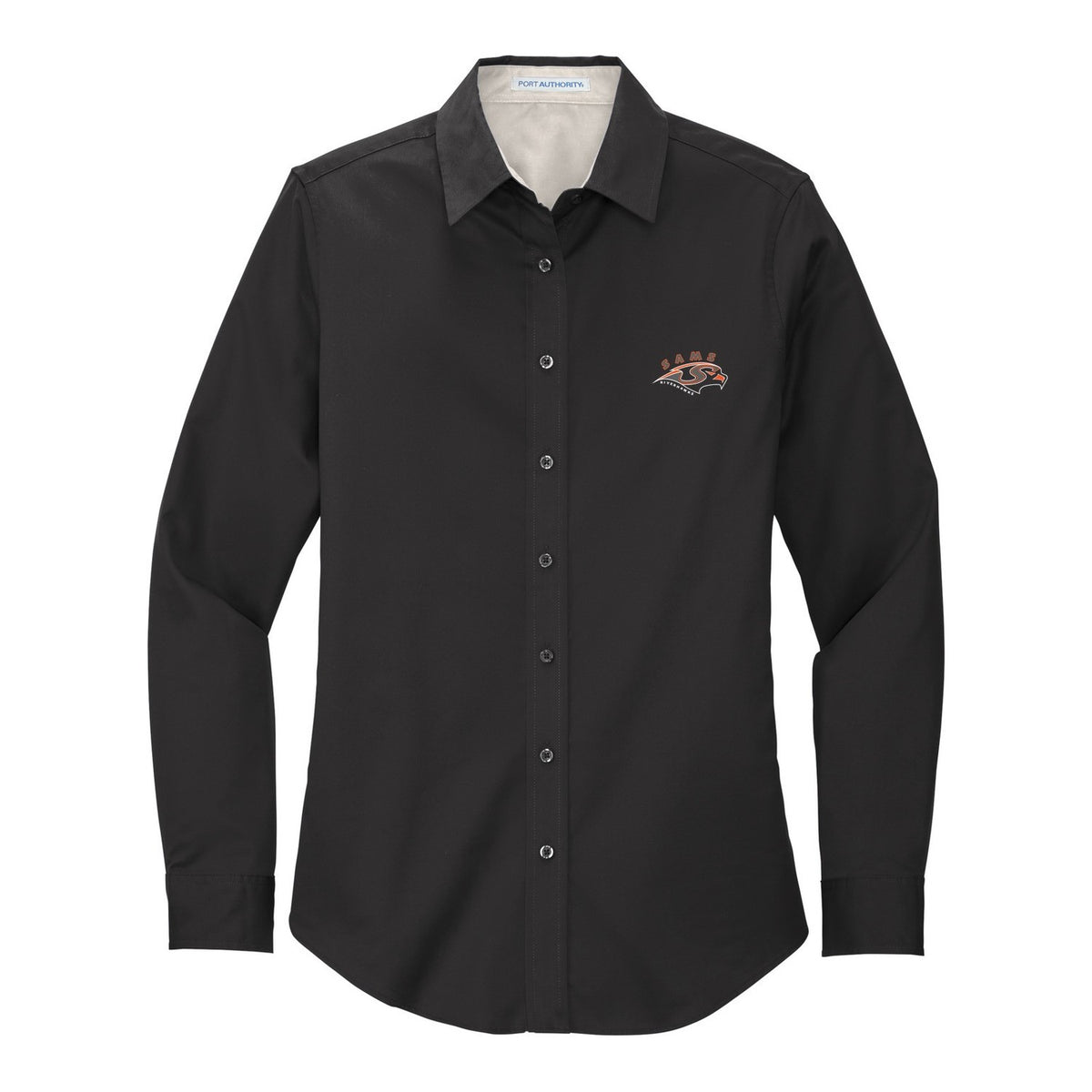 Women's Easy Care Shirt - Black/ Light Stone