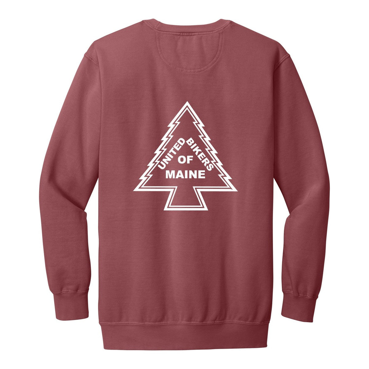 Heavy Weight Crewneck - Crimson (back)