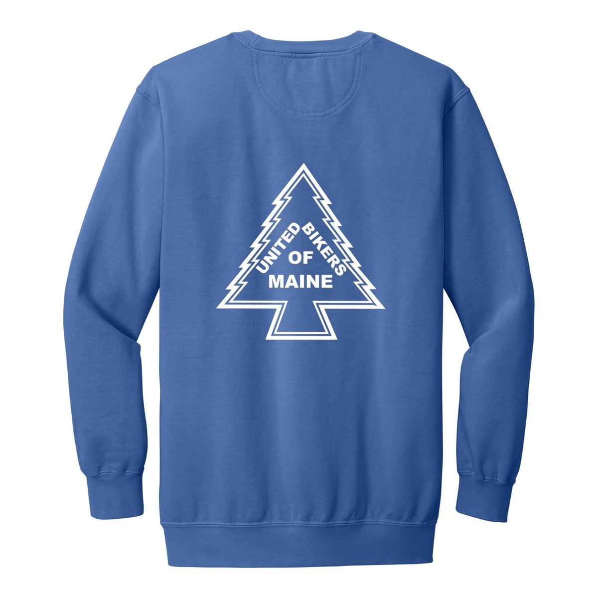 Heavy Weight Crewneck - Flo Blue (back)