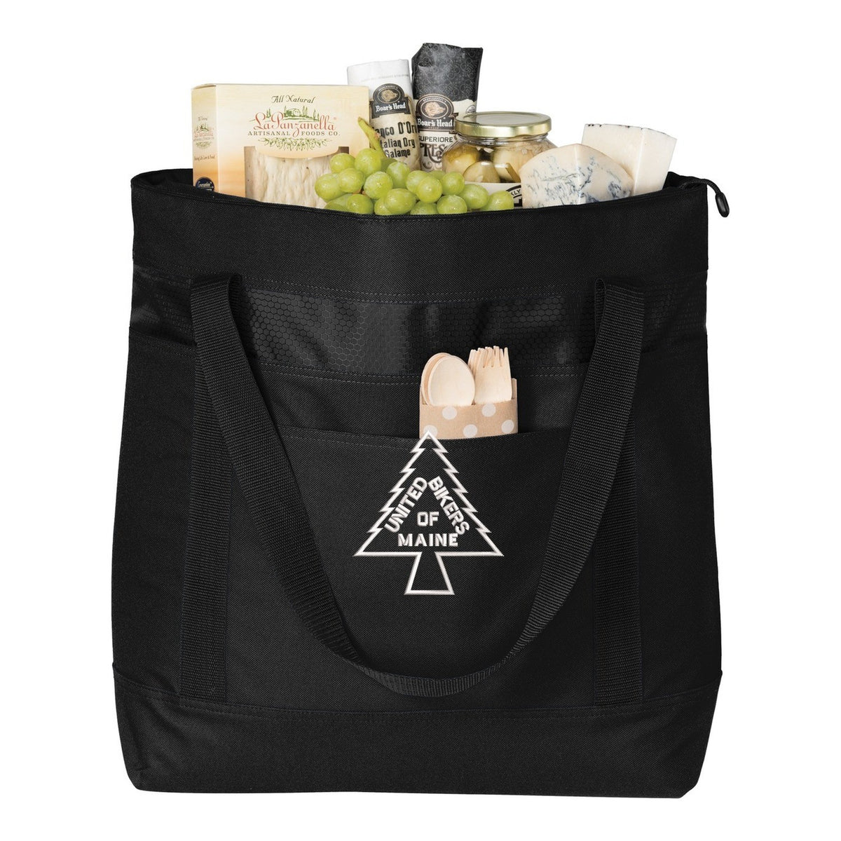 Large Tote Cooler - Black/ Black