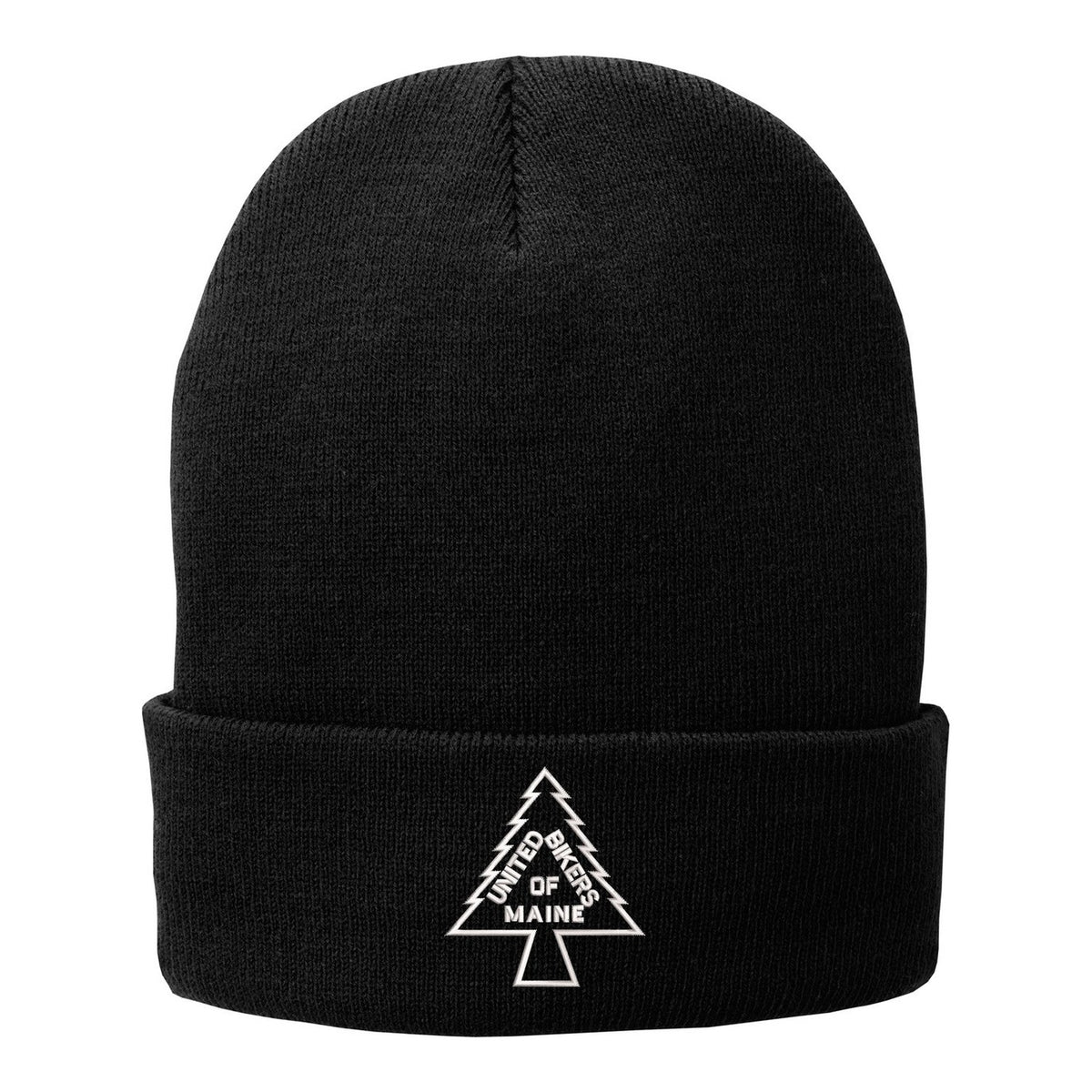 Fleece-Lined Knit Cap - Black
