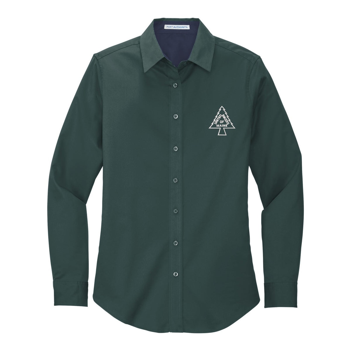 Women's Easy Care Shirt - Dark Green/ Navy